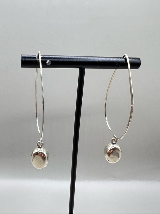 Silpada Jewelry - Silpada Silver Hoop Drop Earrings with Rounded Charms